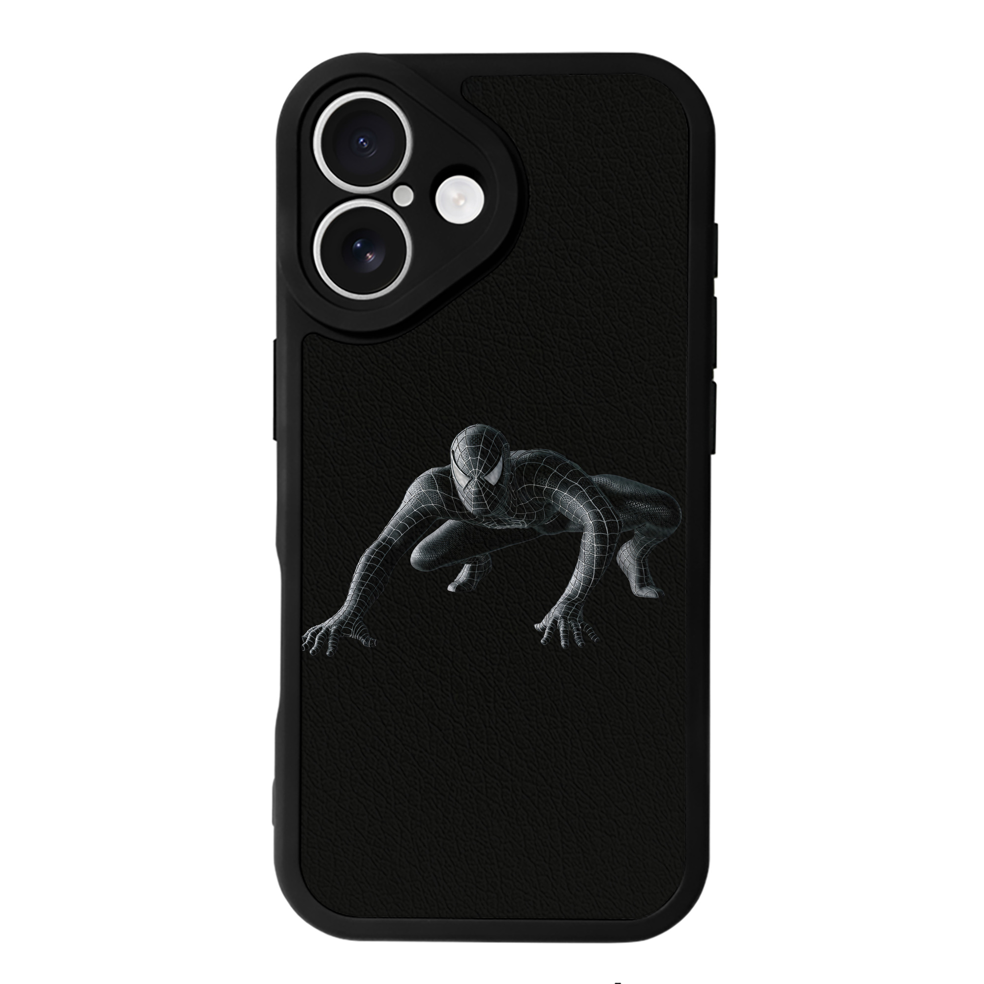 （画像用） Spider Man スパイダーマン 【iPhone 16シリーズ対応】シリコンスマホケース（レザー調） 材質：シリコン